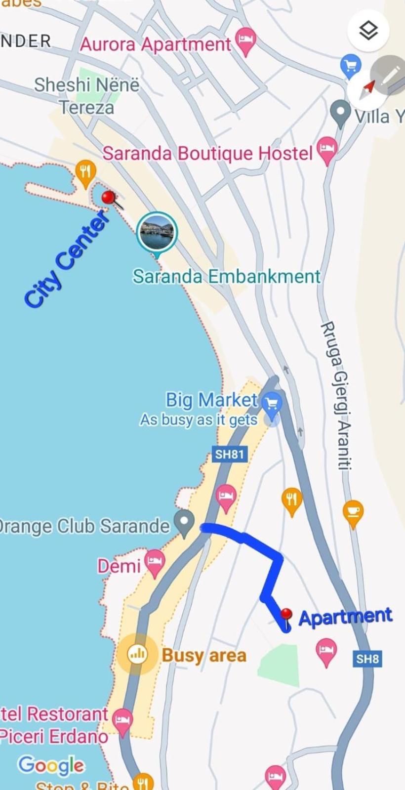 Ona Apartament Saranda Dış mekan fotoğraf